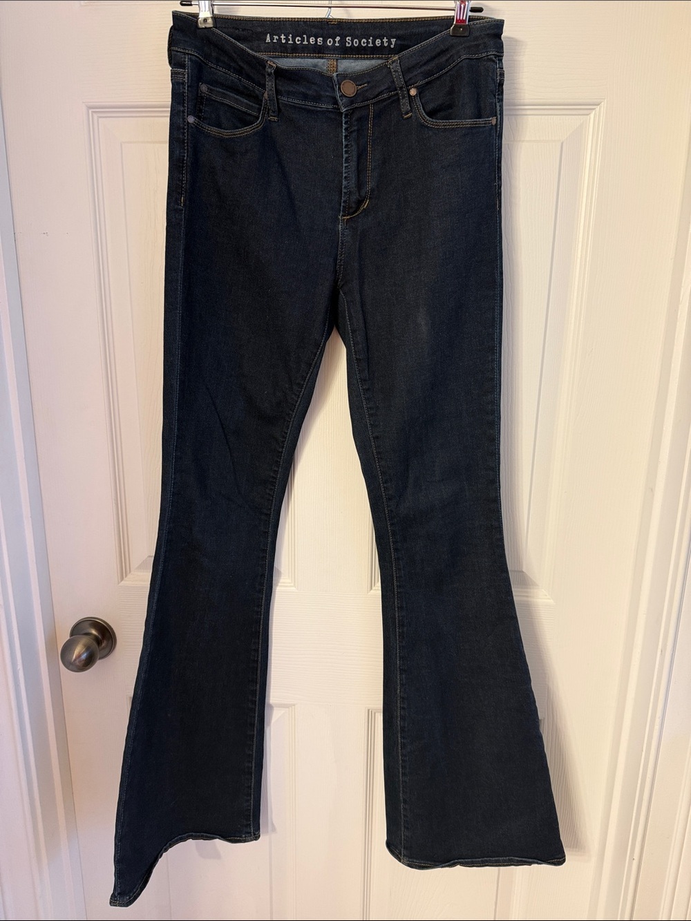 Articles of Society Brooke Flare Dark Denim Jeans size 27